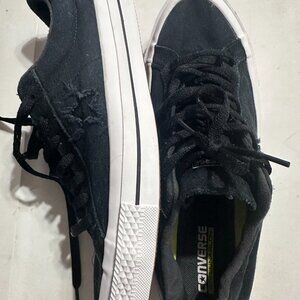 Black Converse Mens size 11 Womens size 13